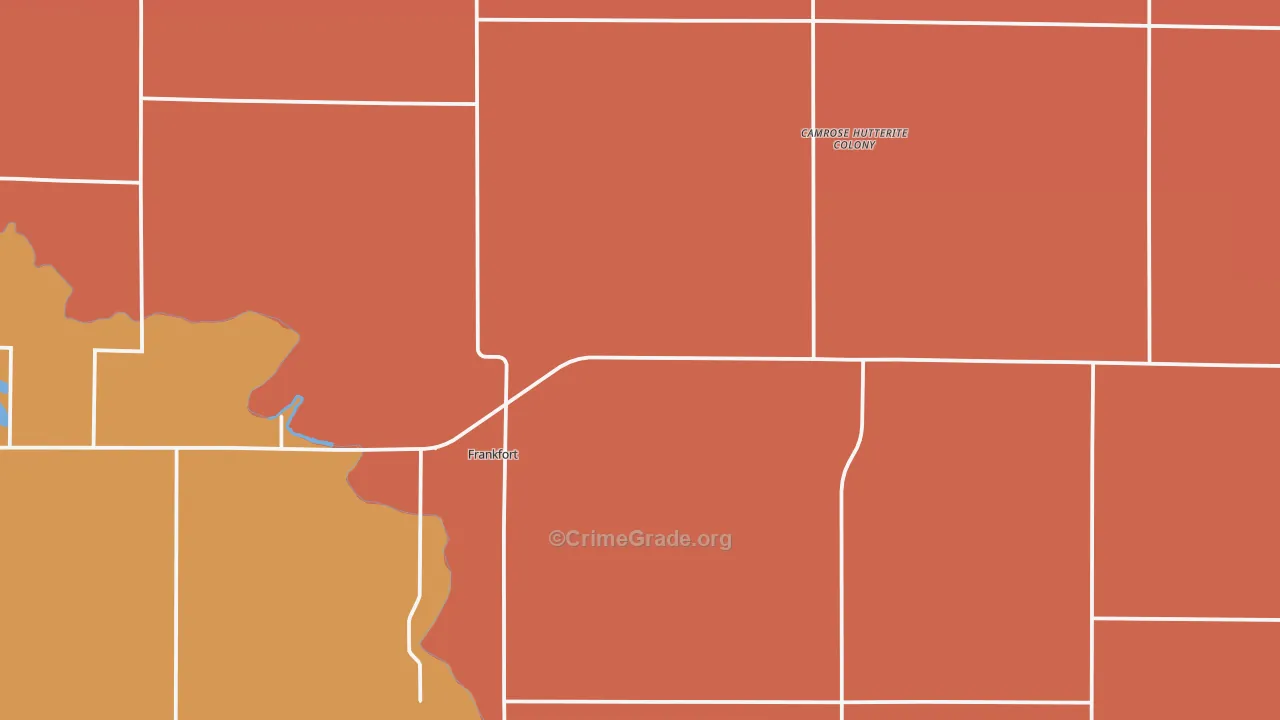 Frankfort, SD Map of Murder Rates