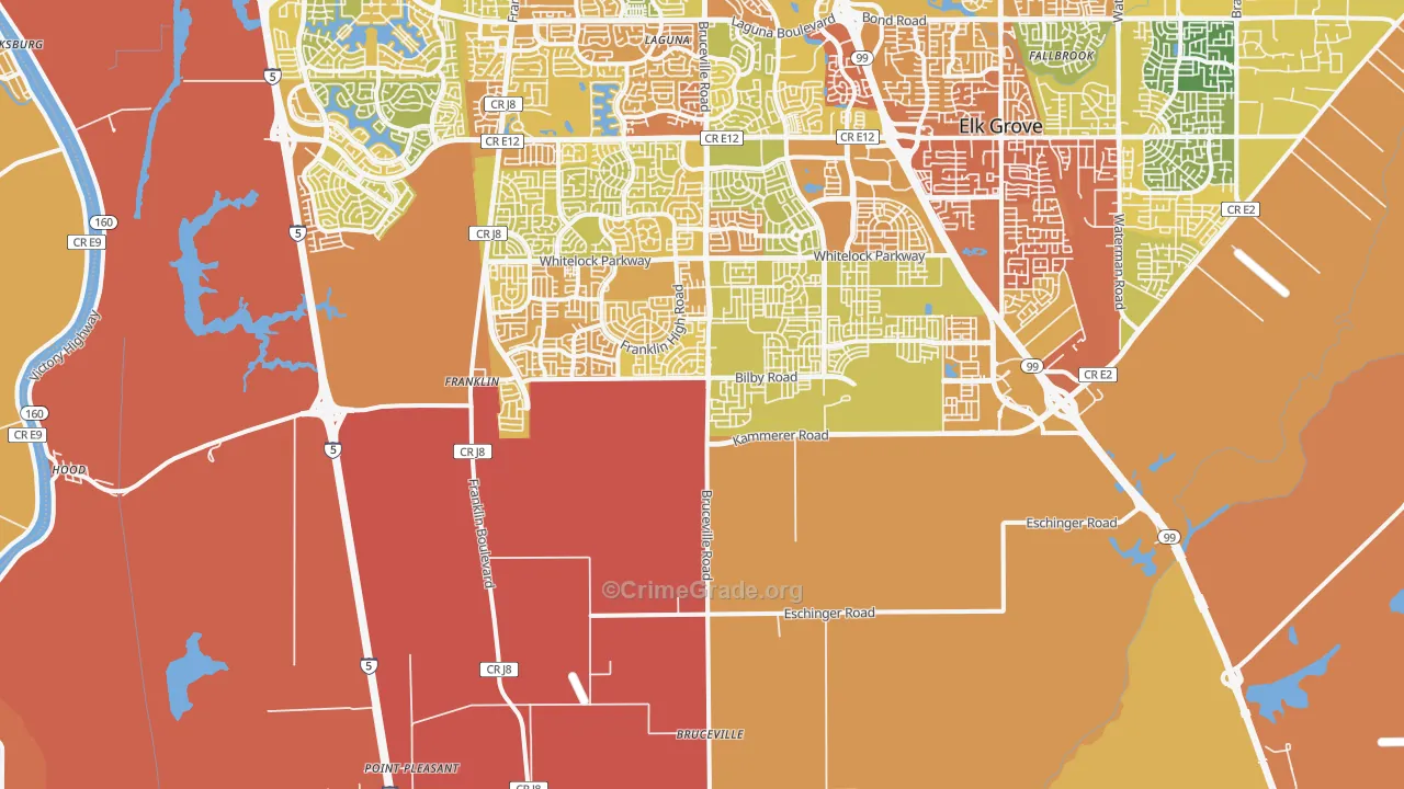 Franklin, CA Map of Murder Rates