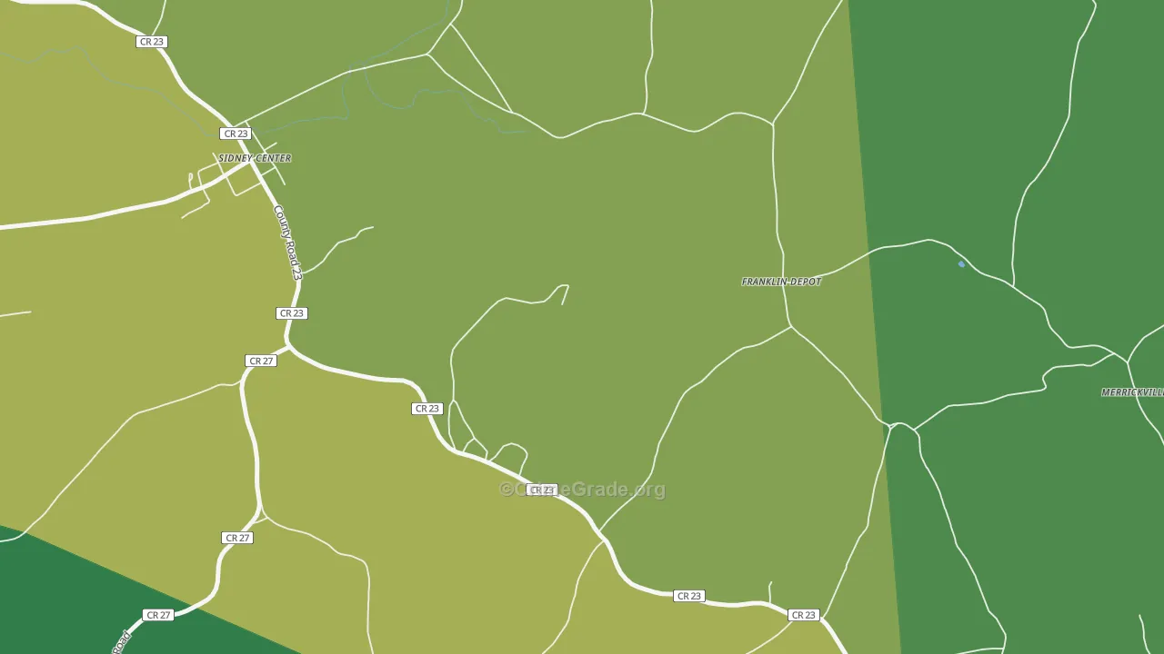 Franklin Depot, NY Map of Murder Rates