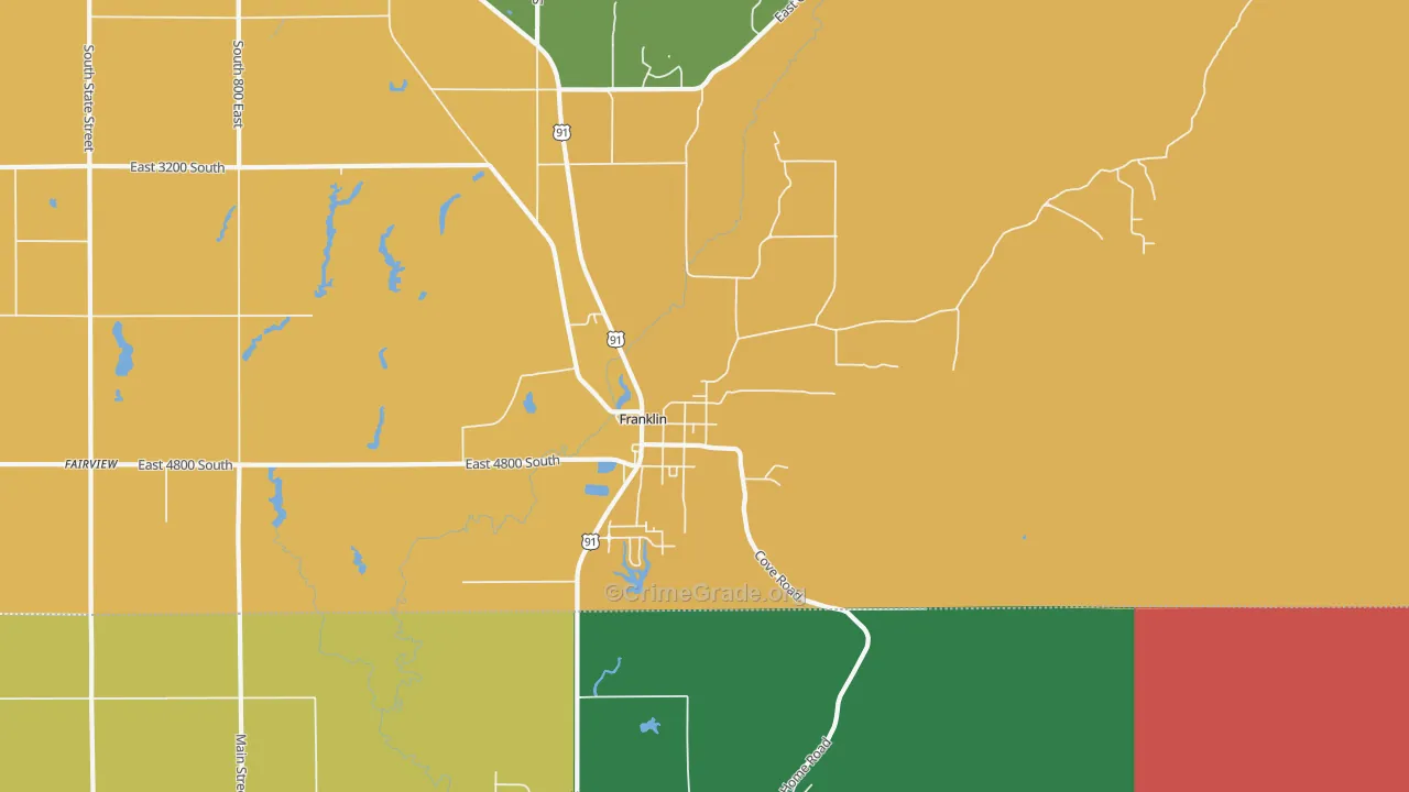 Franklin, ID Map of Murder Rates