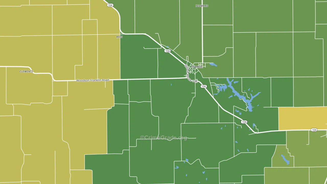 Franklin, IL Map of Murder Rates