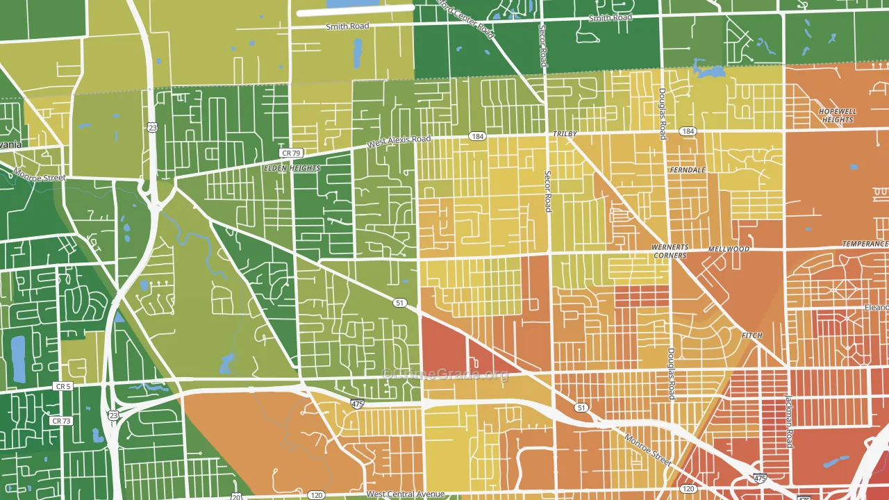 Franklin Park, Toledo, OH Map of Murder Rates