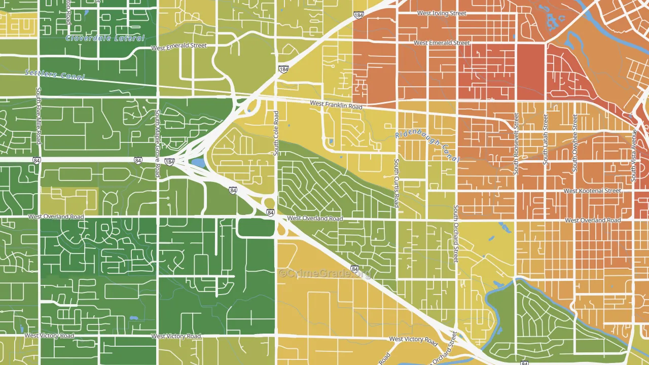 Franklin Randolph, Boise, ID Map of Murder Rates