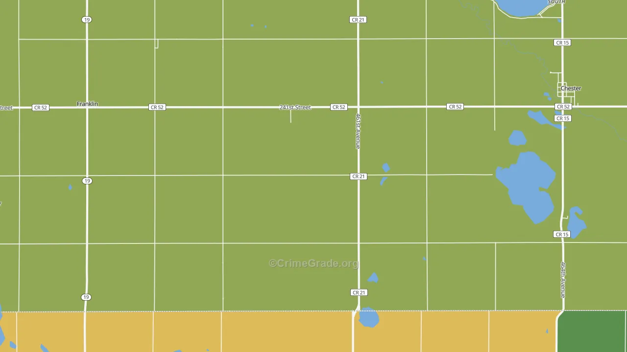 Franklin, SD Map of Murder Rates