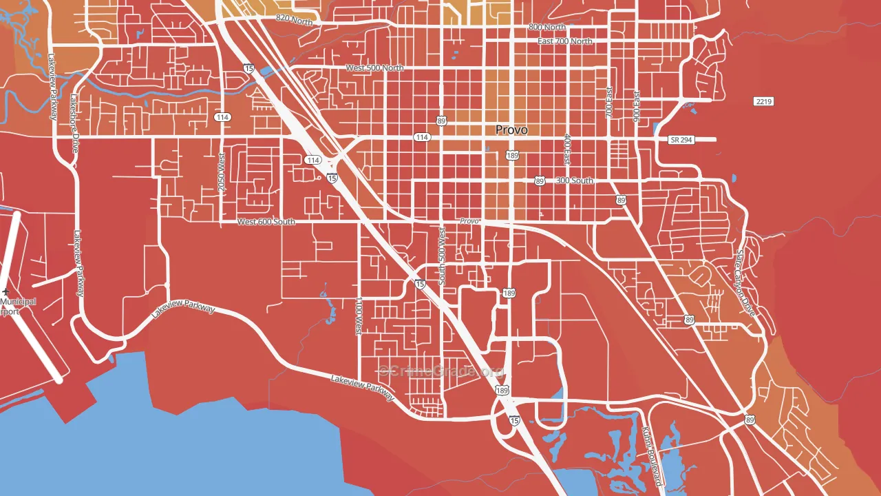 Franklin South, Provo, UT Map of Murder Rates