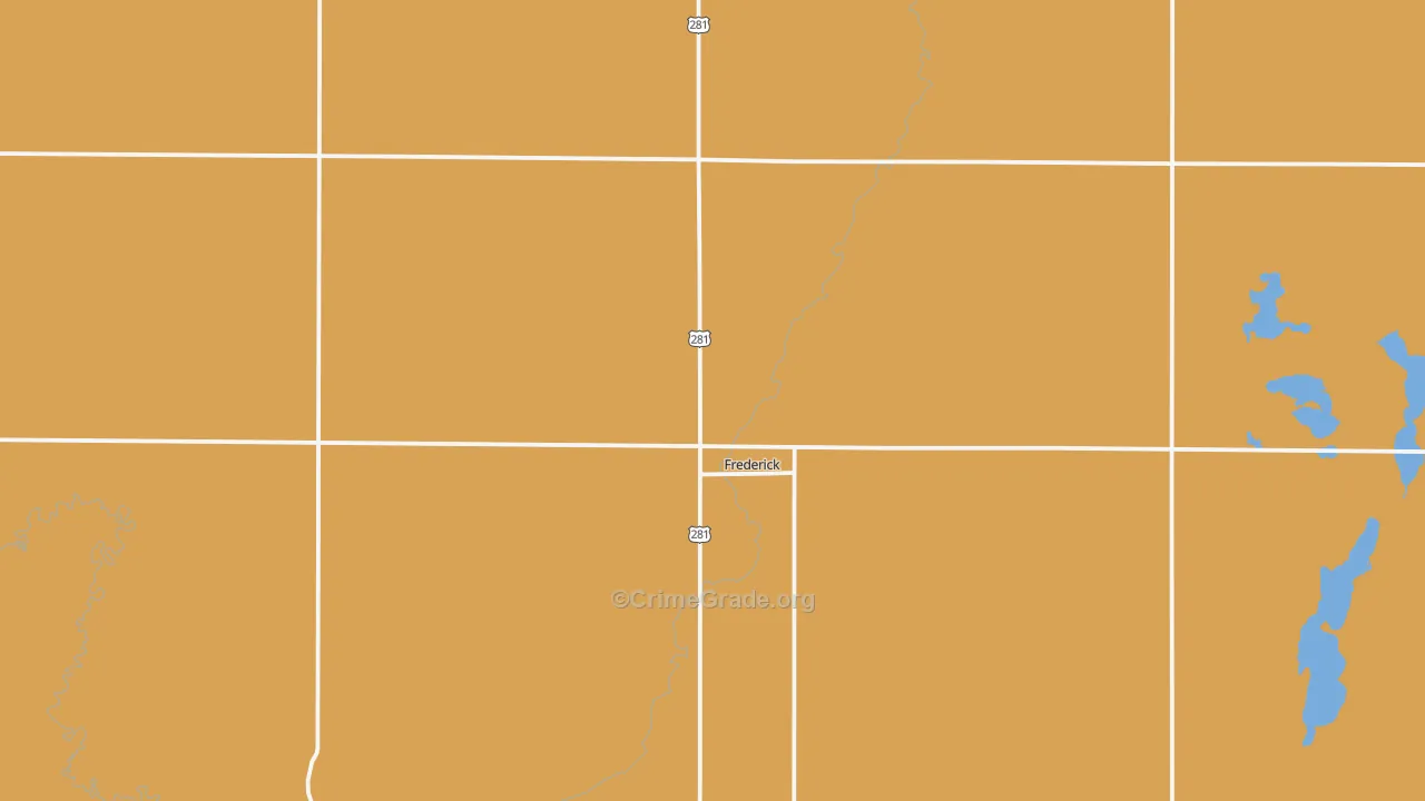 Frederick, SD Map of Murder Rates