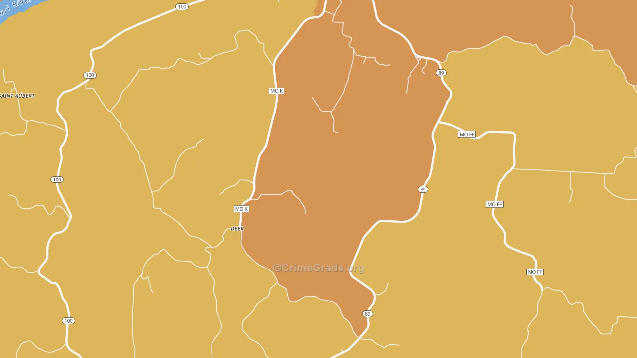 Freedom, MO Map of Murder Rates