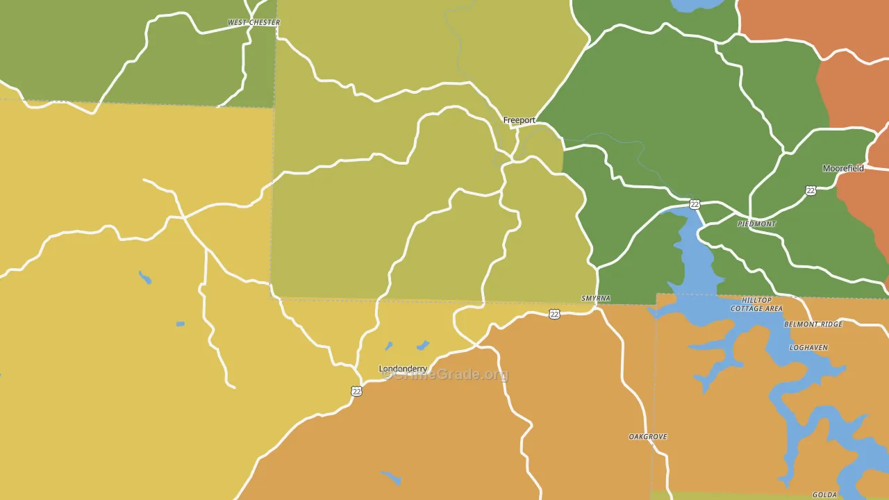 Freeport, OH Map of Murder Rates