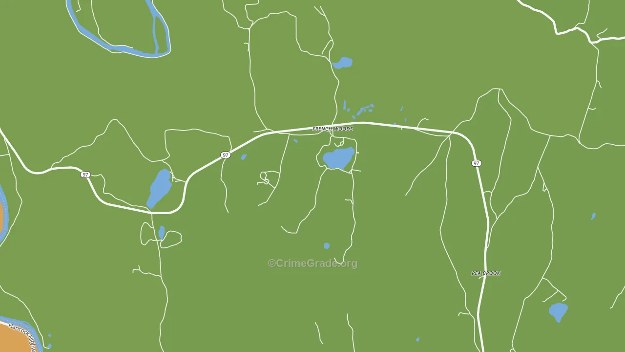French Woods, NY Map of Murder Rates