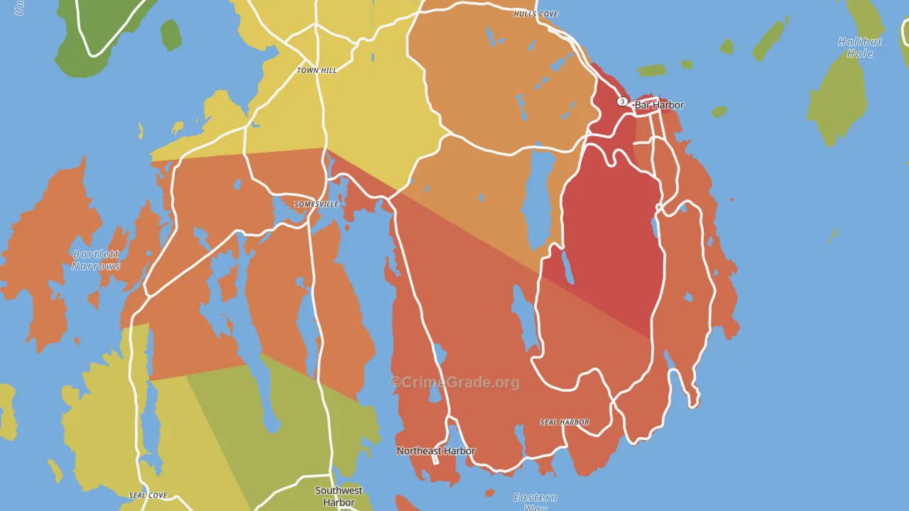 Frenchboro, ME Map of Murder Rates