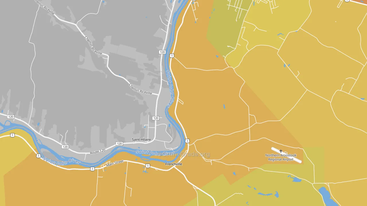 Frenchville, ME Map of Murder Rates