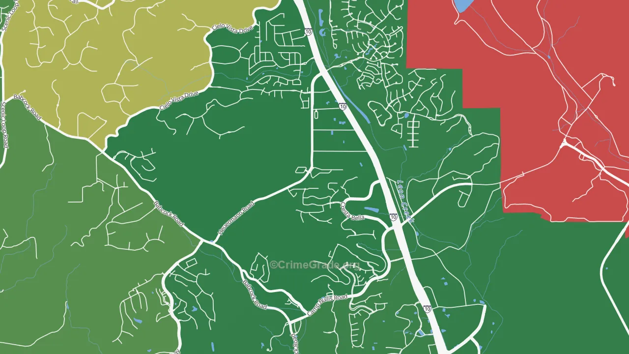 Friends of Friedrich Wilderness Park, San Antonio, TX Map of Murder Rates