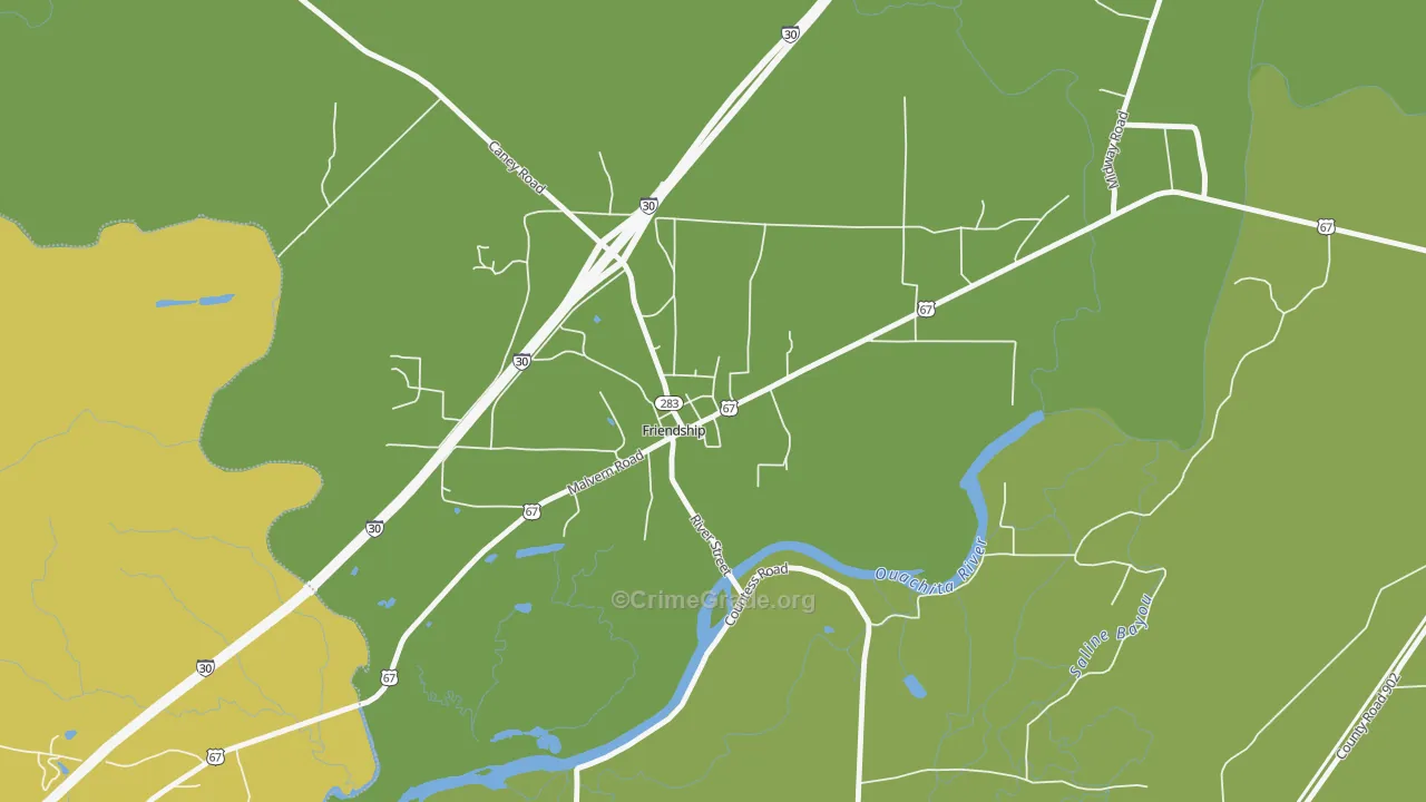 Friendship, AR Map of Murder Rates