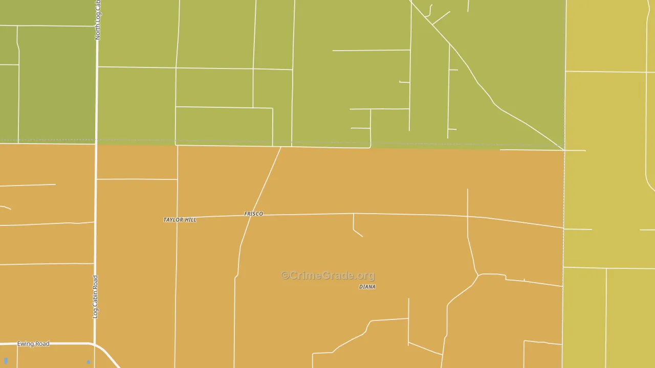 Frisco, IL Map of Murder Rates