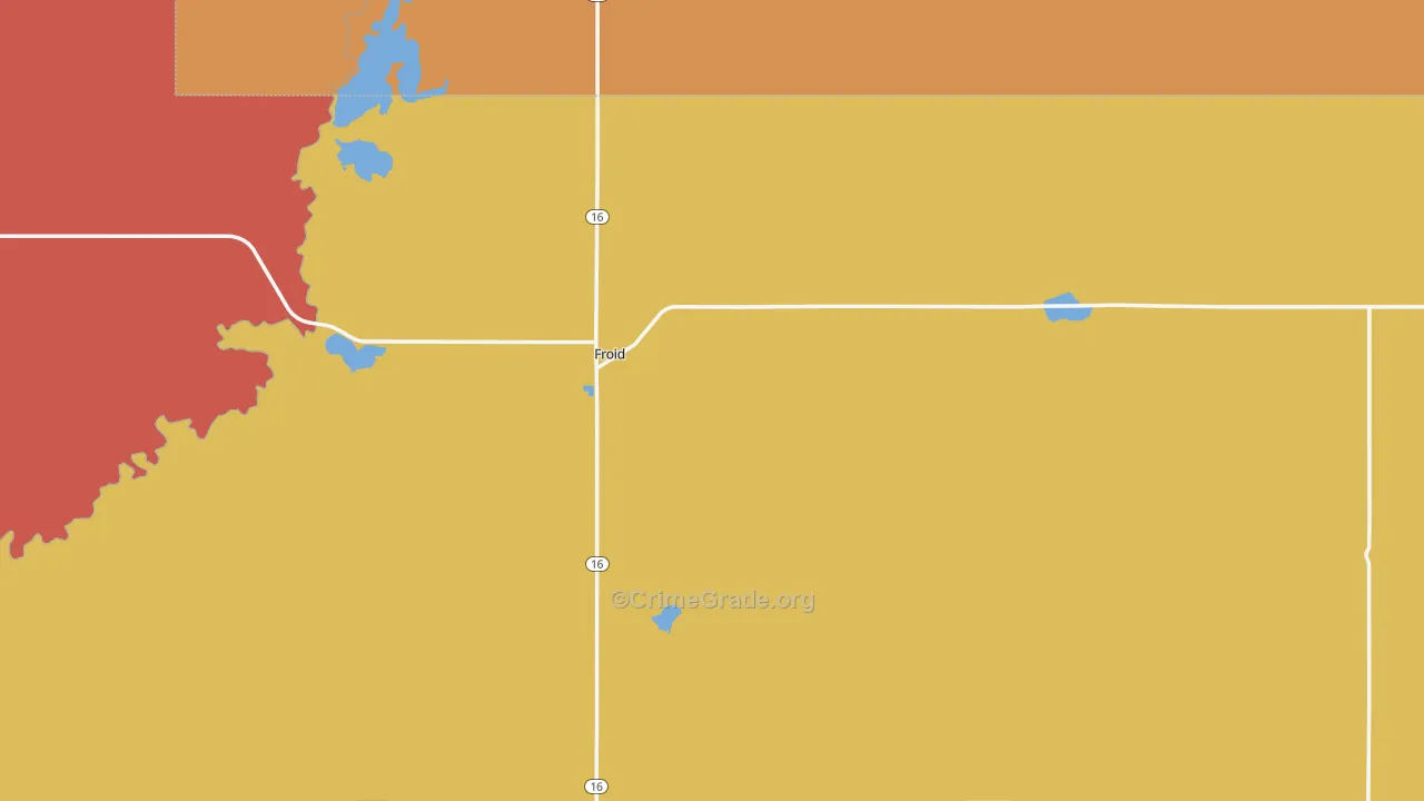 Froid, MT Map of Murder Rates