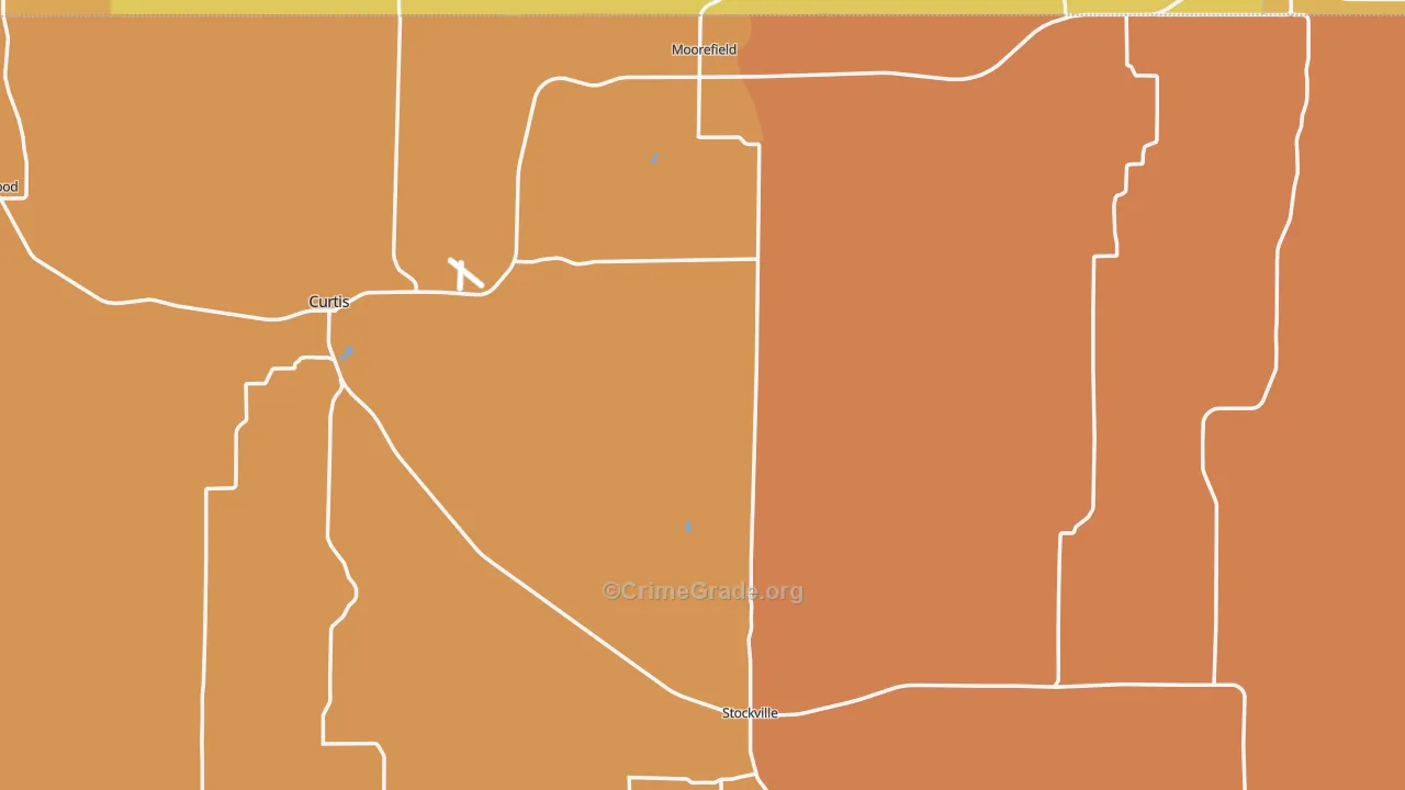 Frontier County, NE Map of Murder Rates