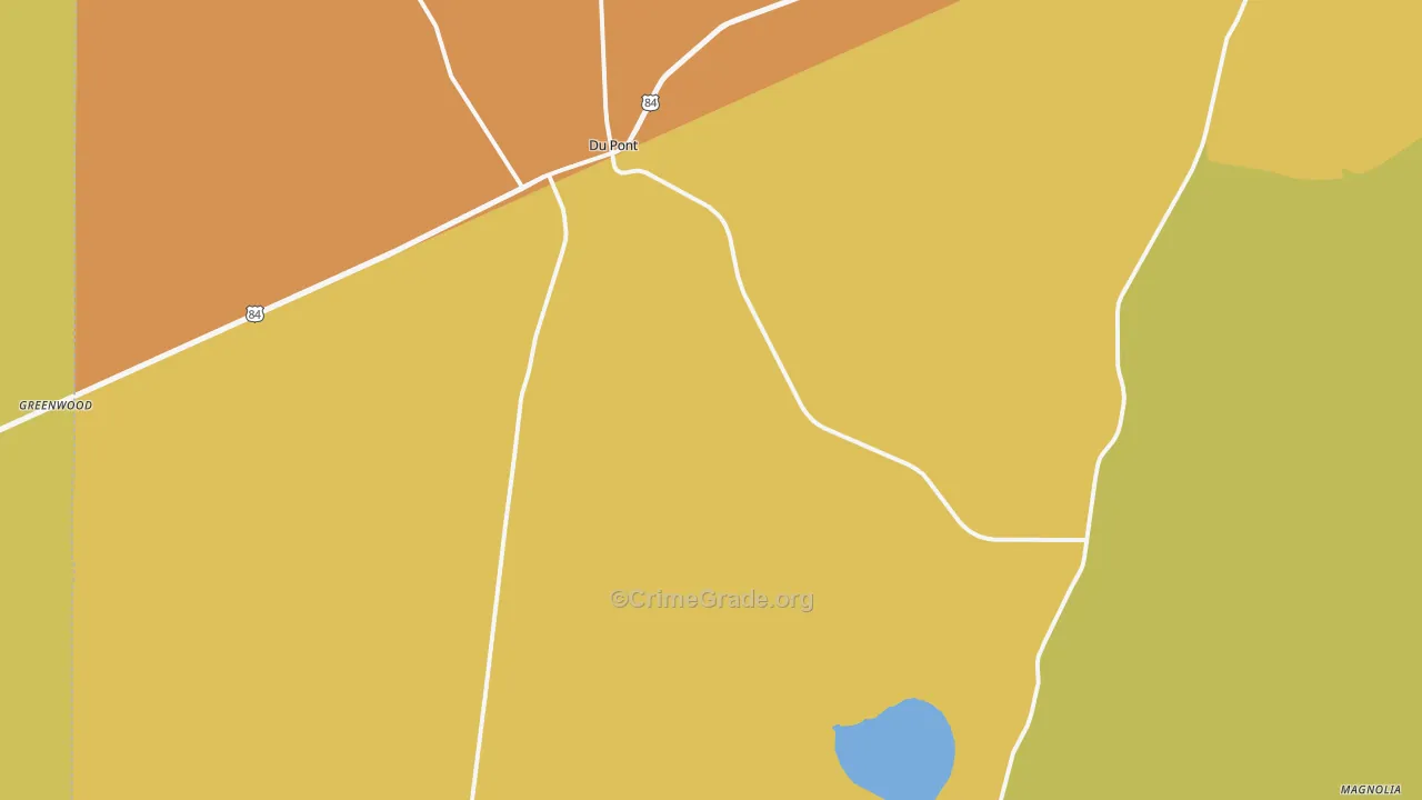 Fruitland, GA Map of Murder Rates