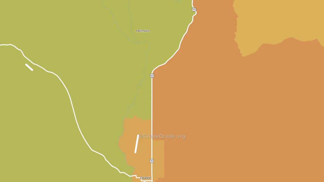 Fruitvale, ID Map of Murder Rates