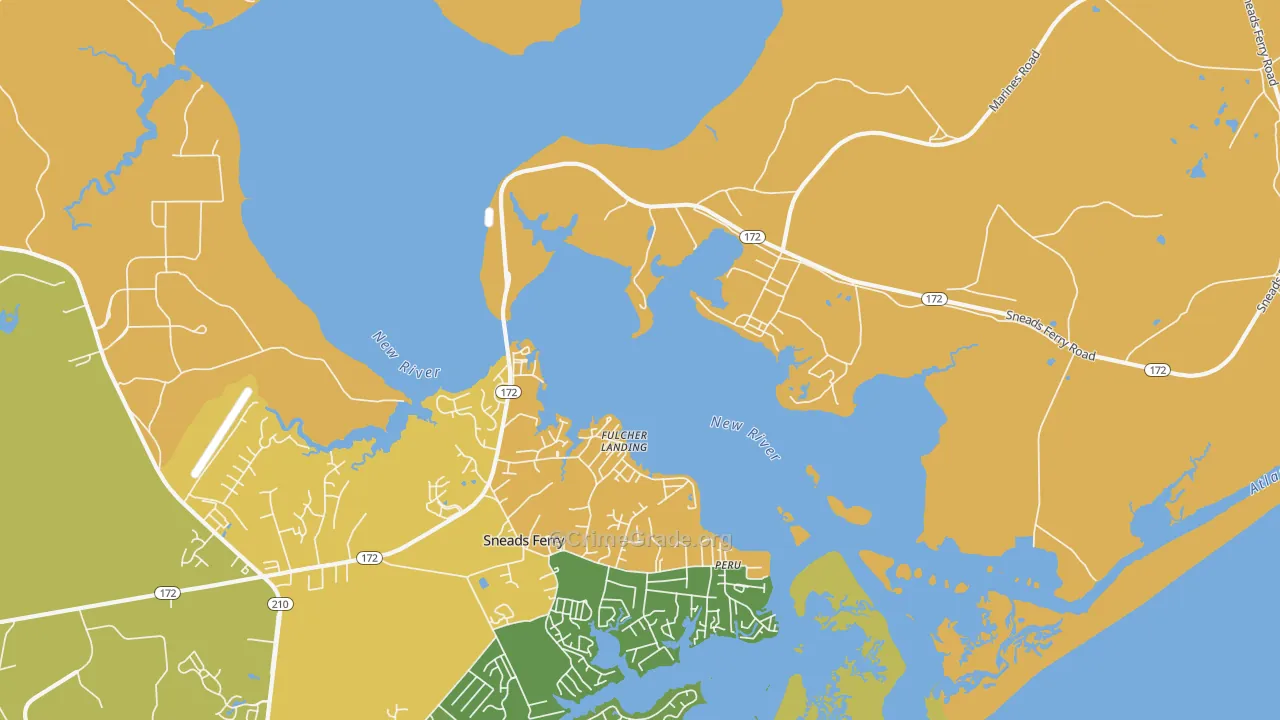 Fulcher Landing, NC Map of Murder Rates