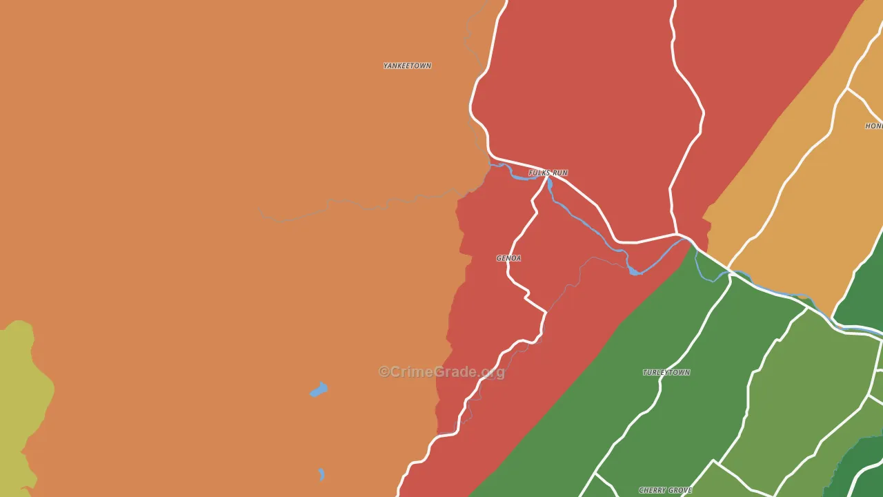 Fulks Run, VA Map of Murder Rates
