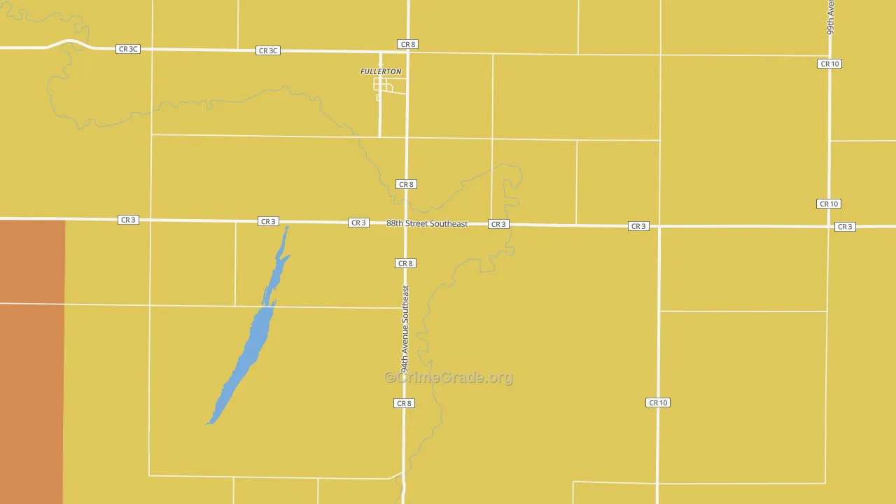 Fullerton, ND Map of Murder Rates