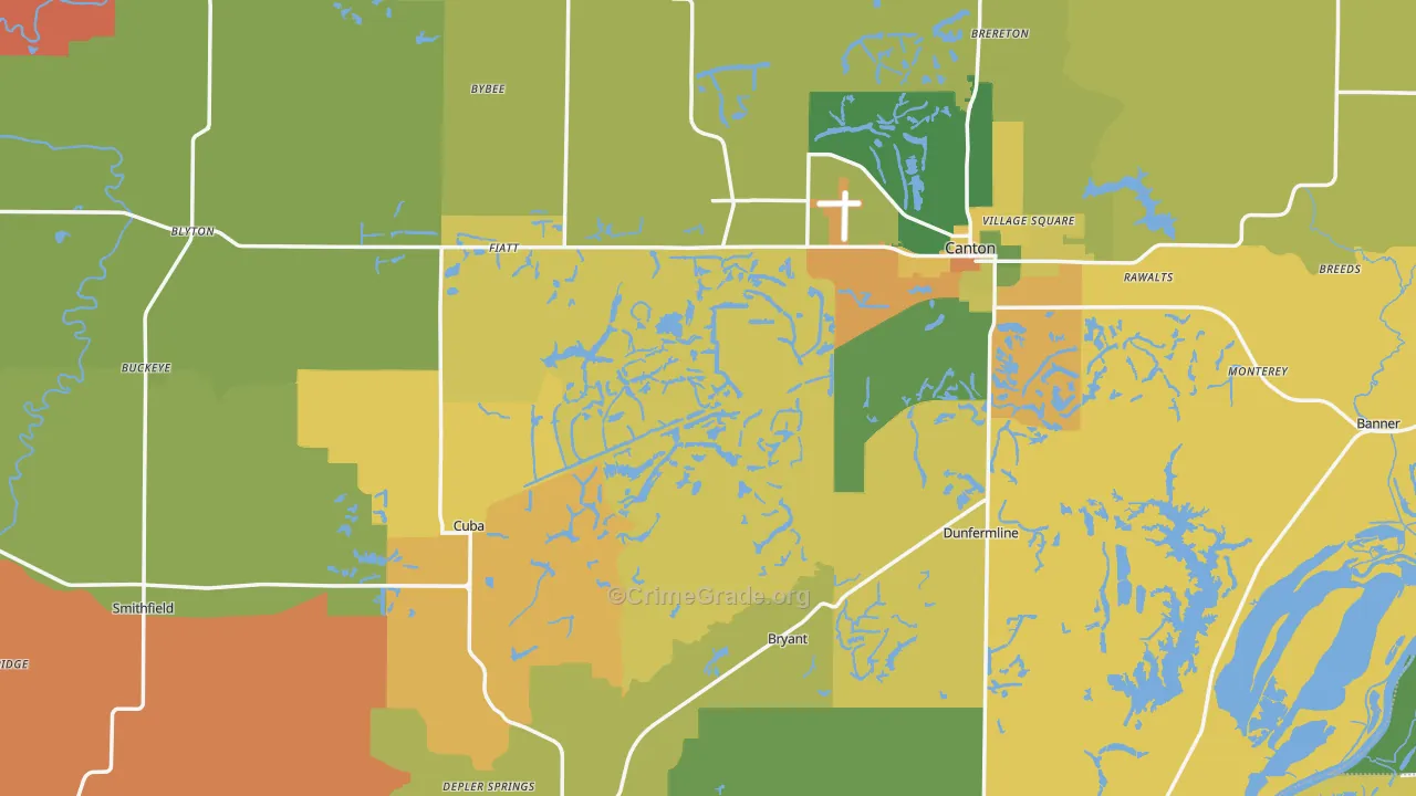 Fulton County, IL Map of Murder Rates