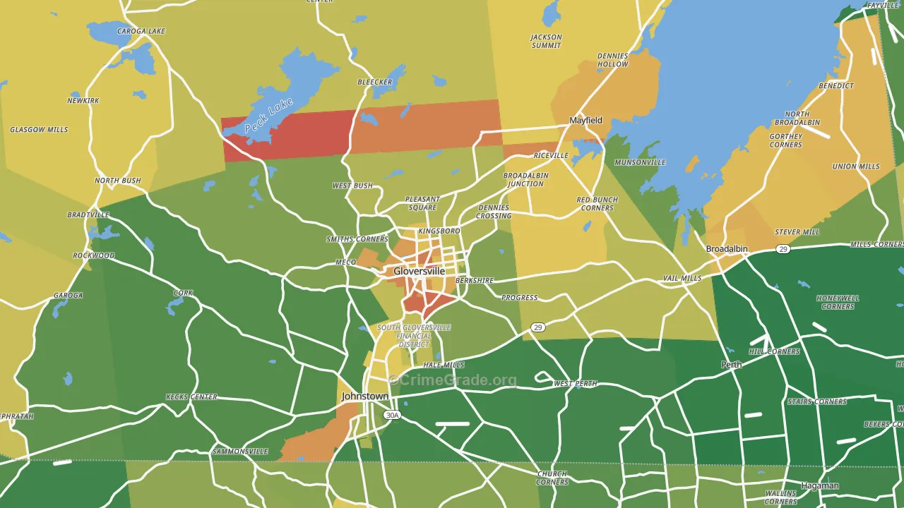Fulton County, NY Map of Murder Rates