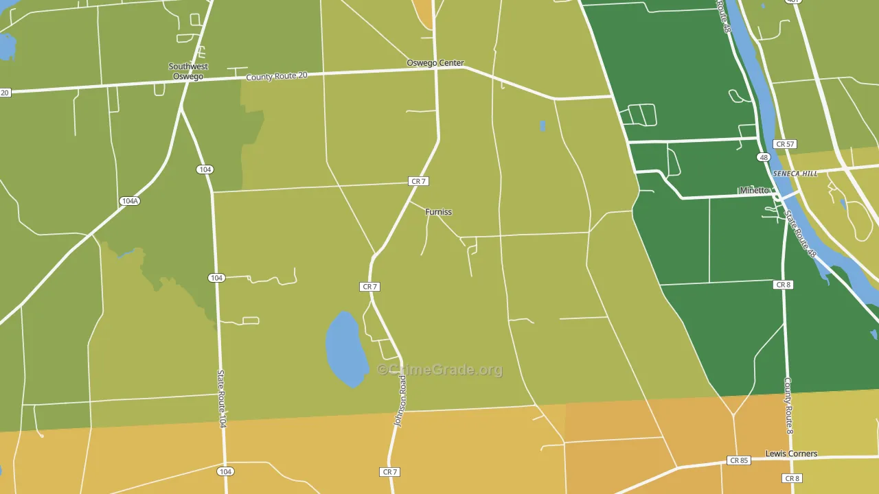 Furniss, NY Map of Murder Rates
