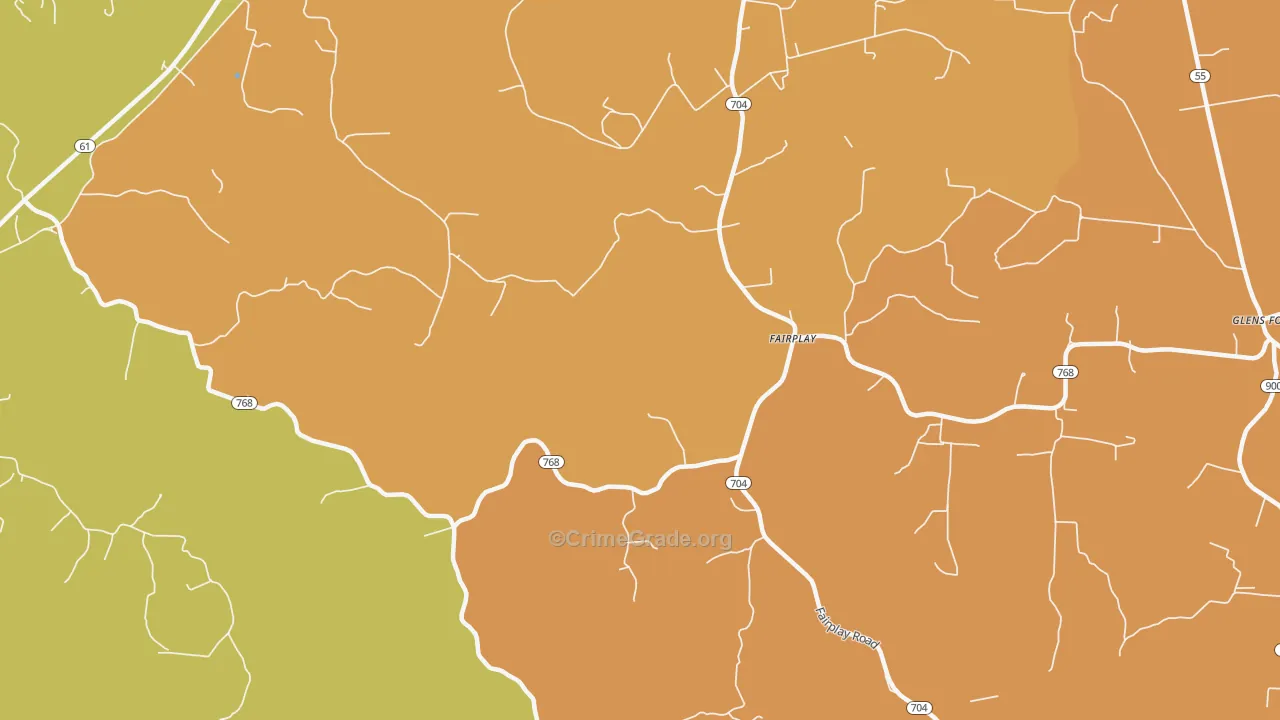 Gadberry, KY Map of Murder Rates