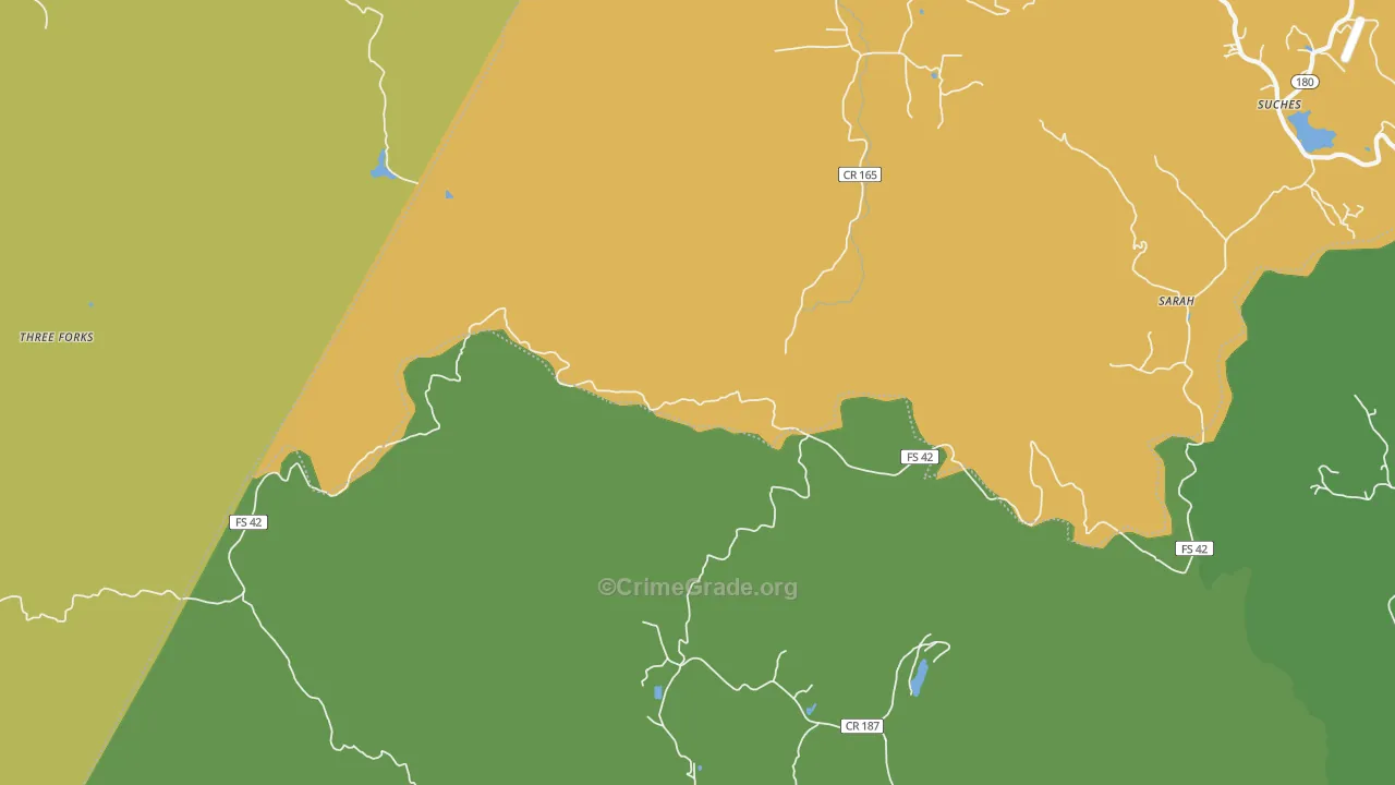 Gaddistown, GA Map of Murder Rates