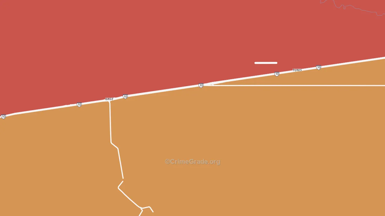 Gage, NM Map of Murder Rates