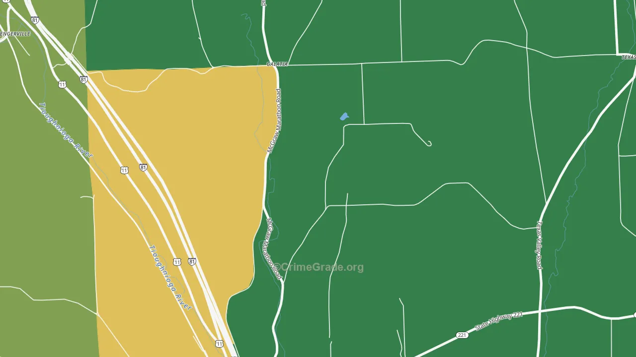 Galatia, NY Map of Murder Rates