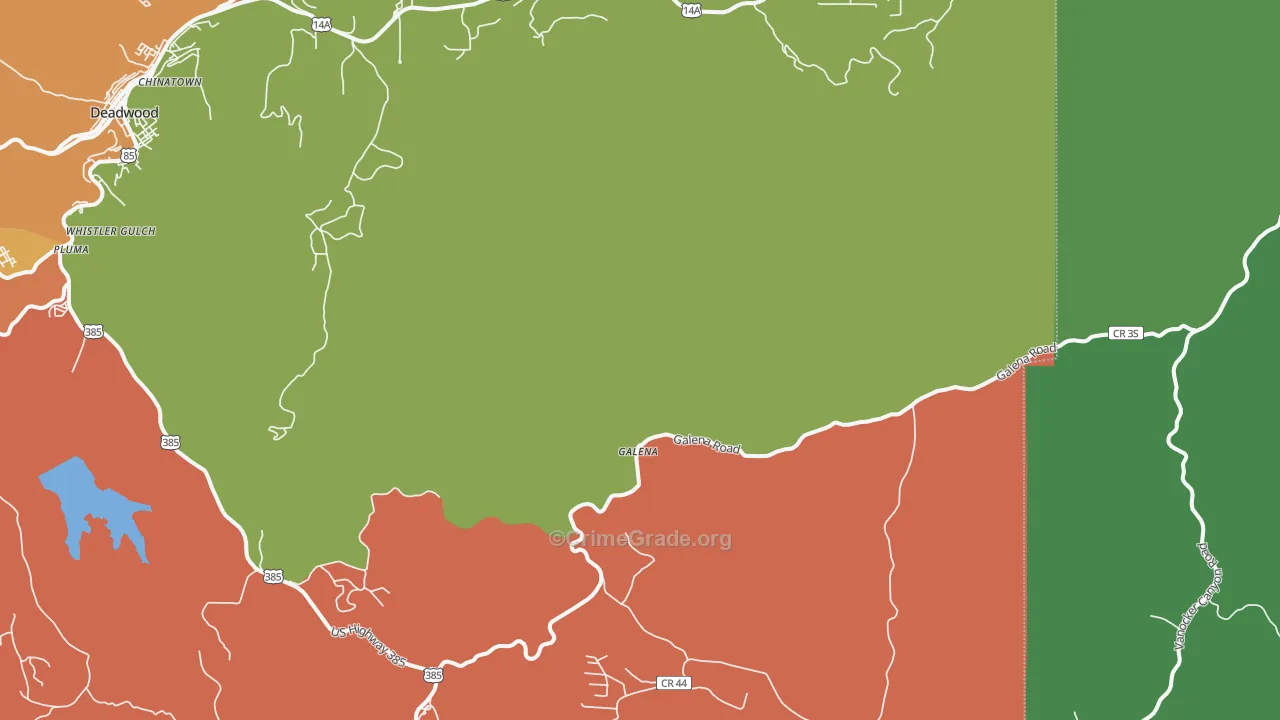 Galena, SD Map of Murder Rates