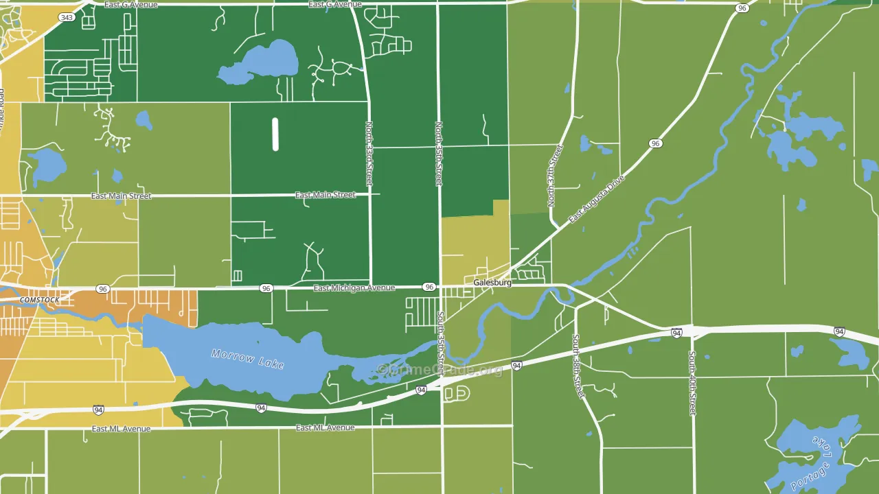 Galesburg, MI Map of Murder Rates