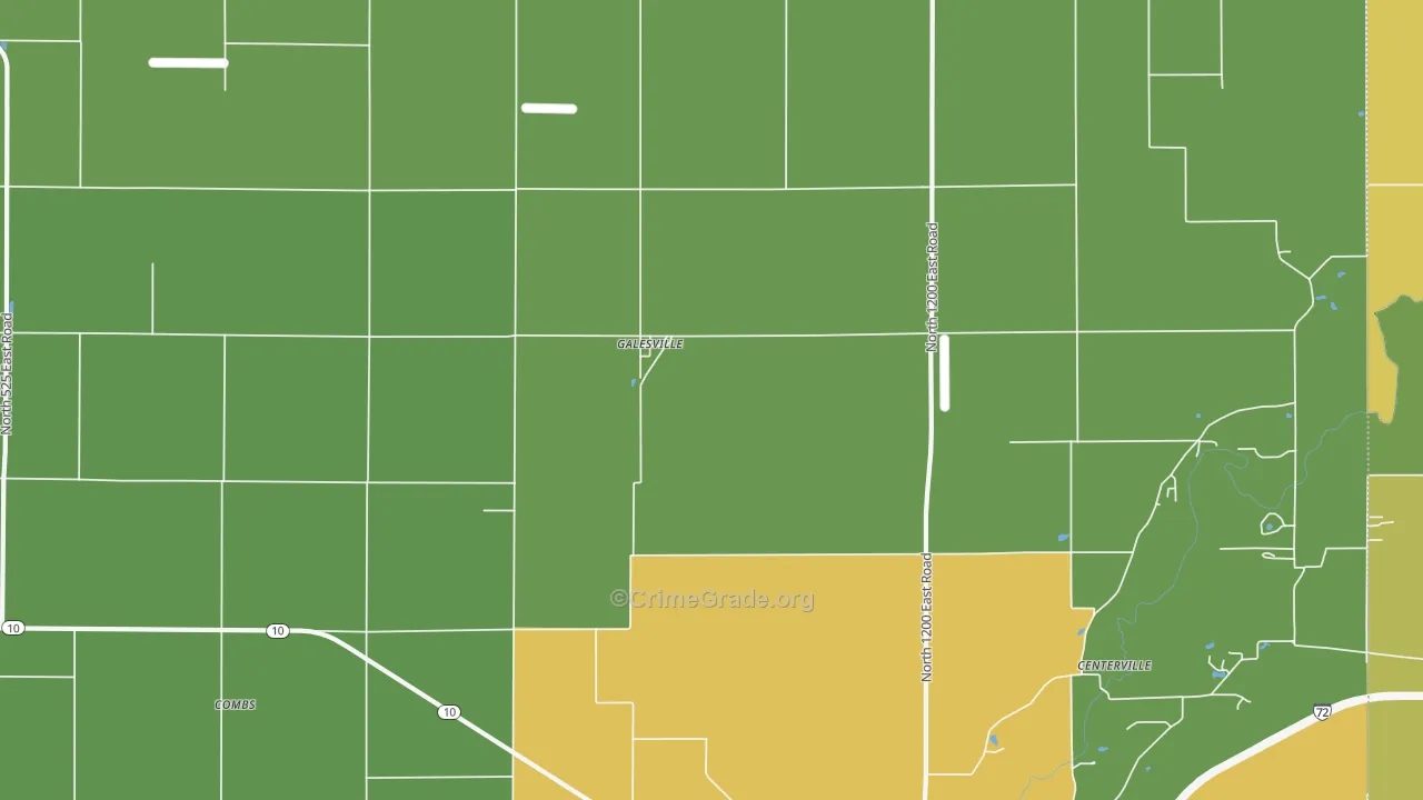 Galesville, IL Map of Murder Rates