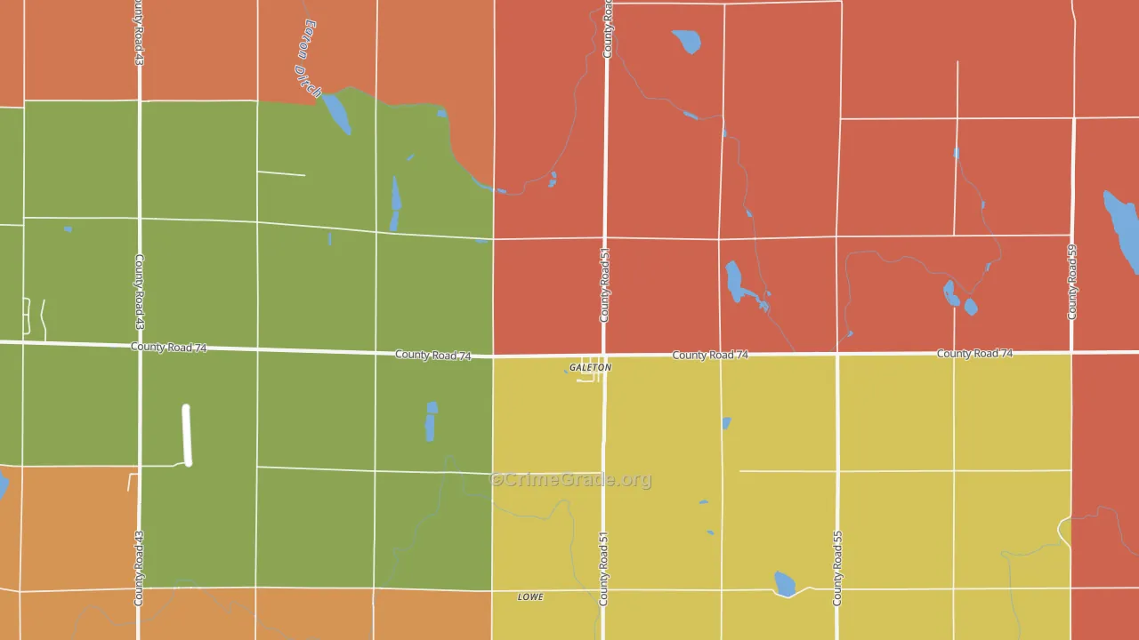 Galeton, CO Map of Murder Rates