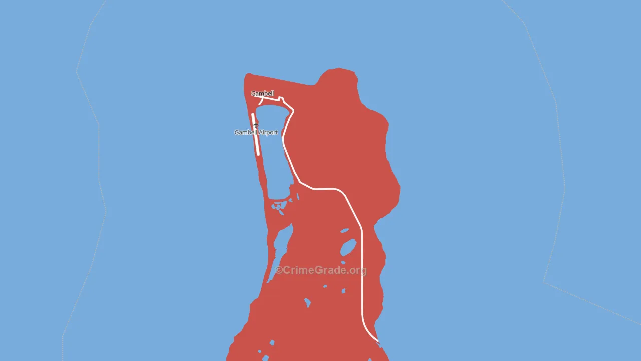 Gambell, AK Map of Murder Rates