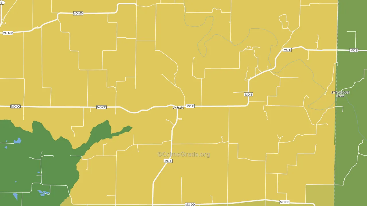 Gamma, MO Map of Murder Rates