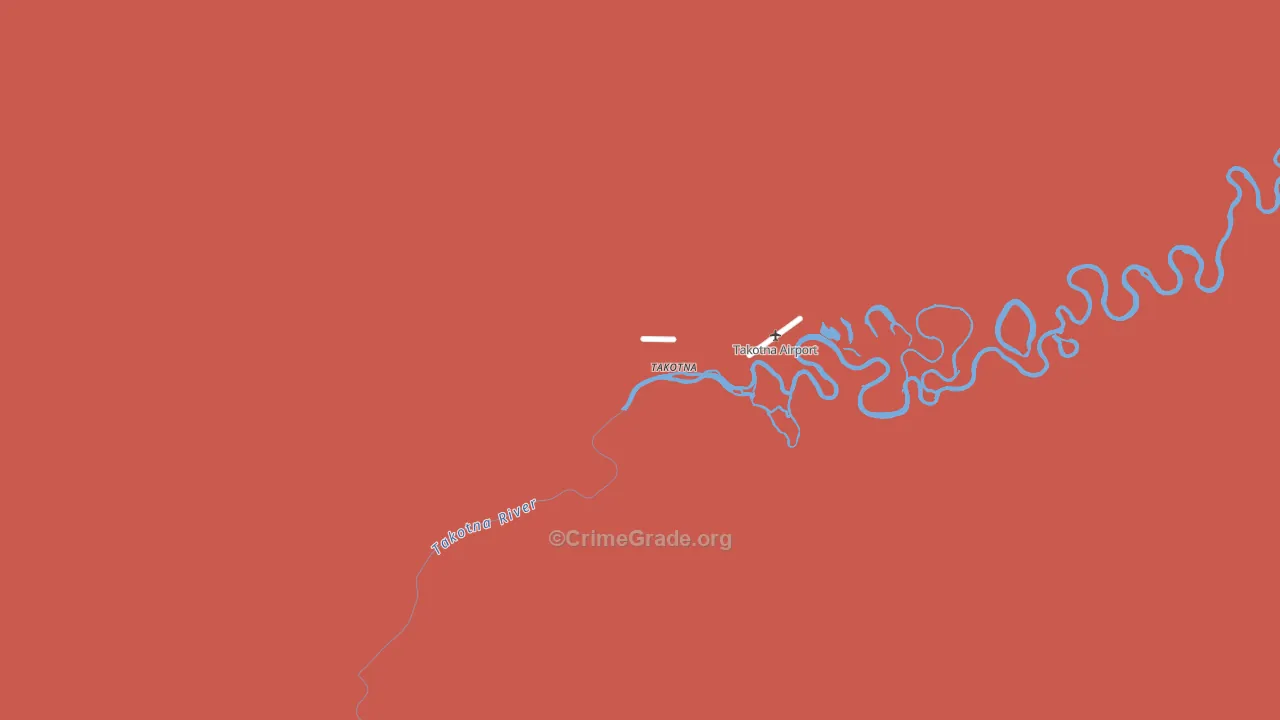 Ganes Creek, AK Map of Murder Rates