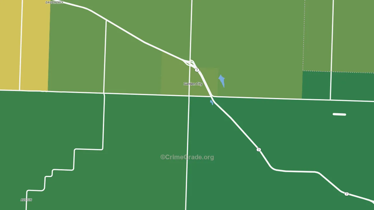 Garden City, MO Map of Murder Rates