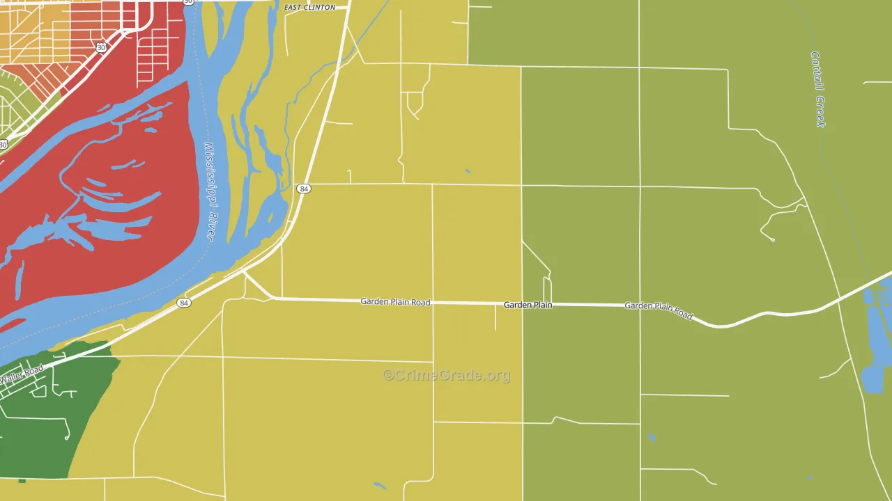 Garden Plain, IL Map of Murder Rates