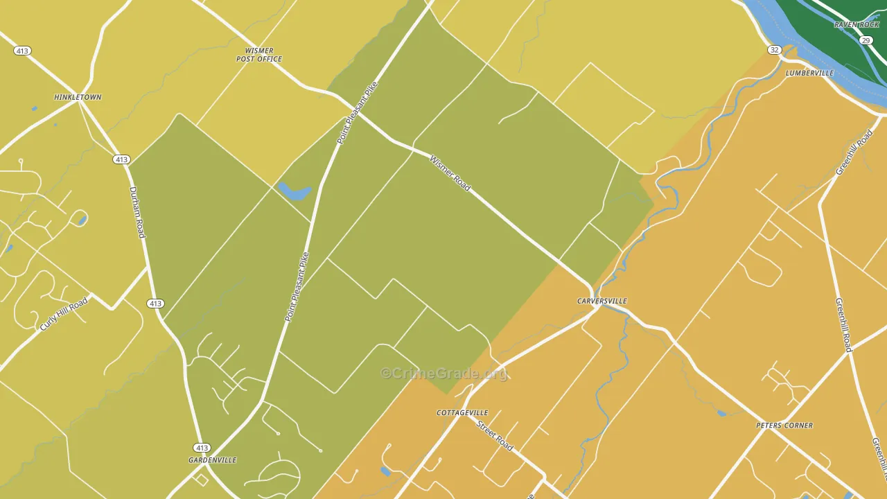 Gardenville, PA Map of Murder Rates