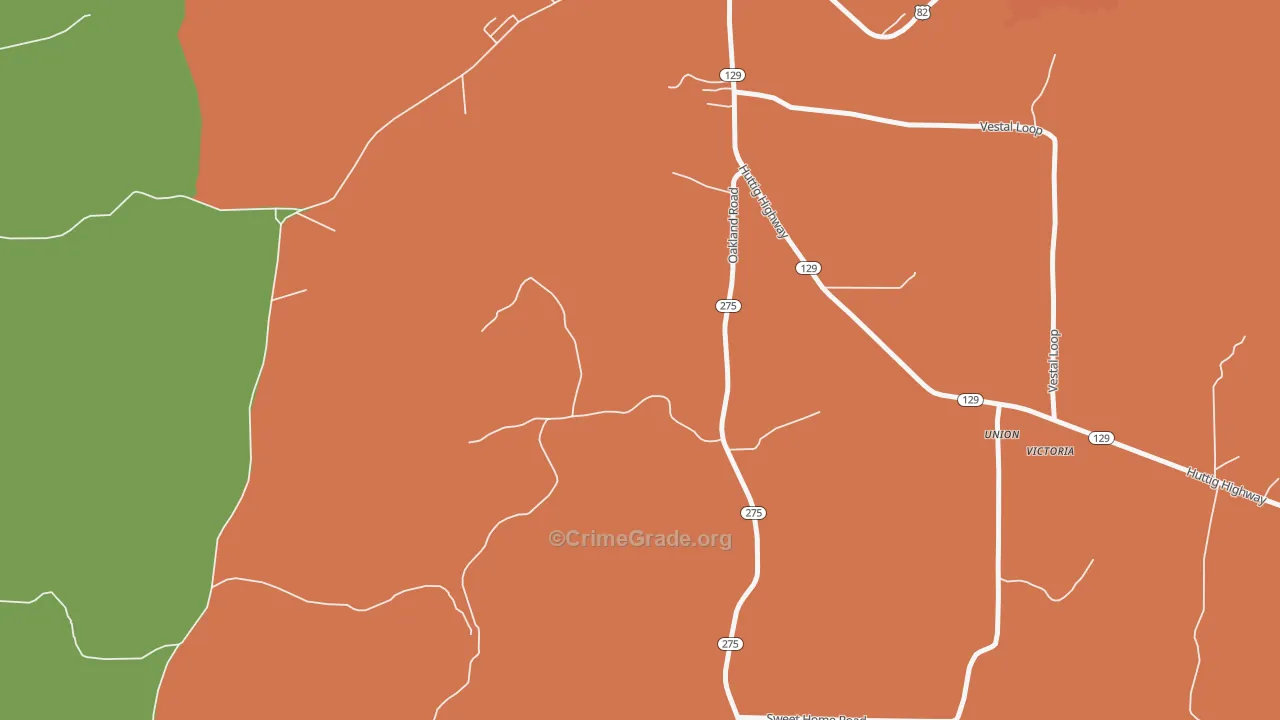 Gardner, AR Map of Murder Rates