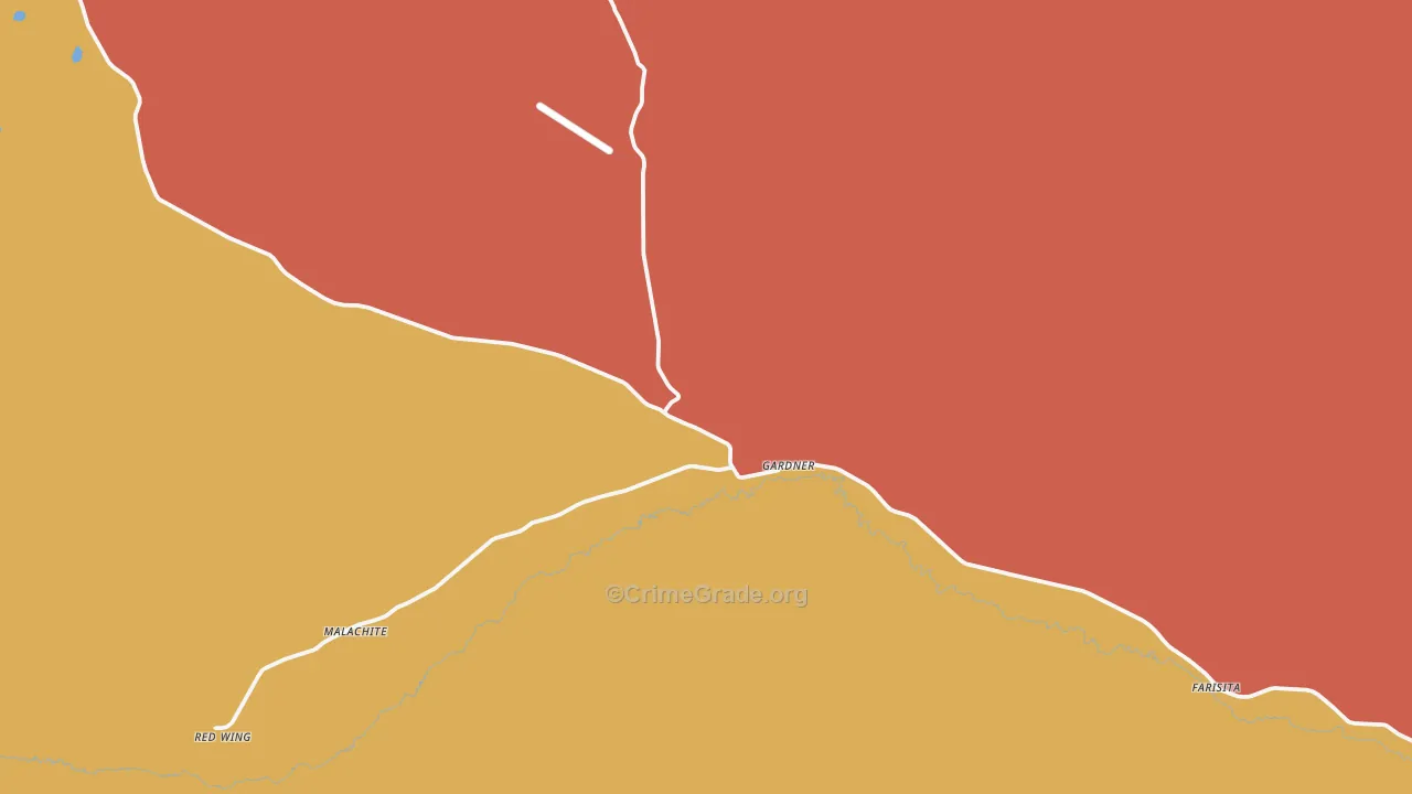 Gardner, CO Map of Murder Rates