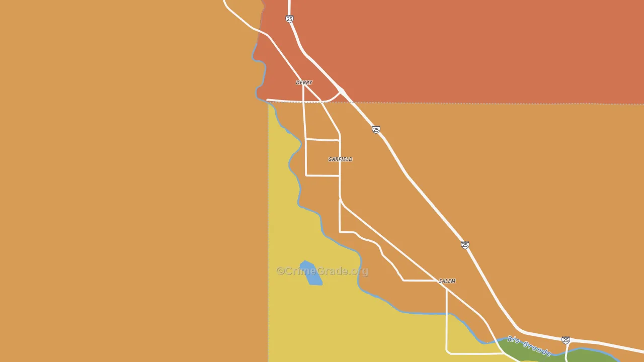 Garfield, NM Map of Murder Rates