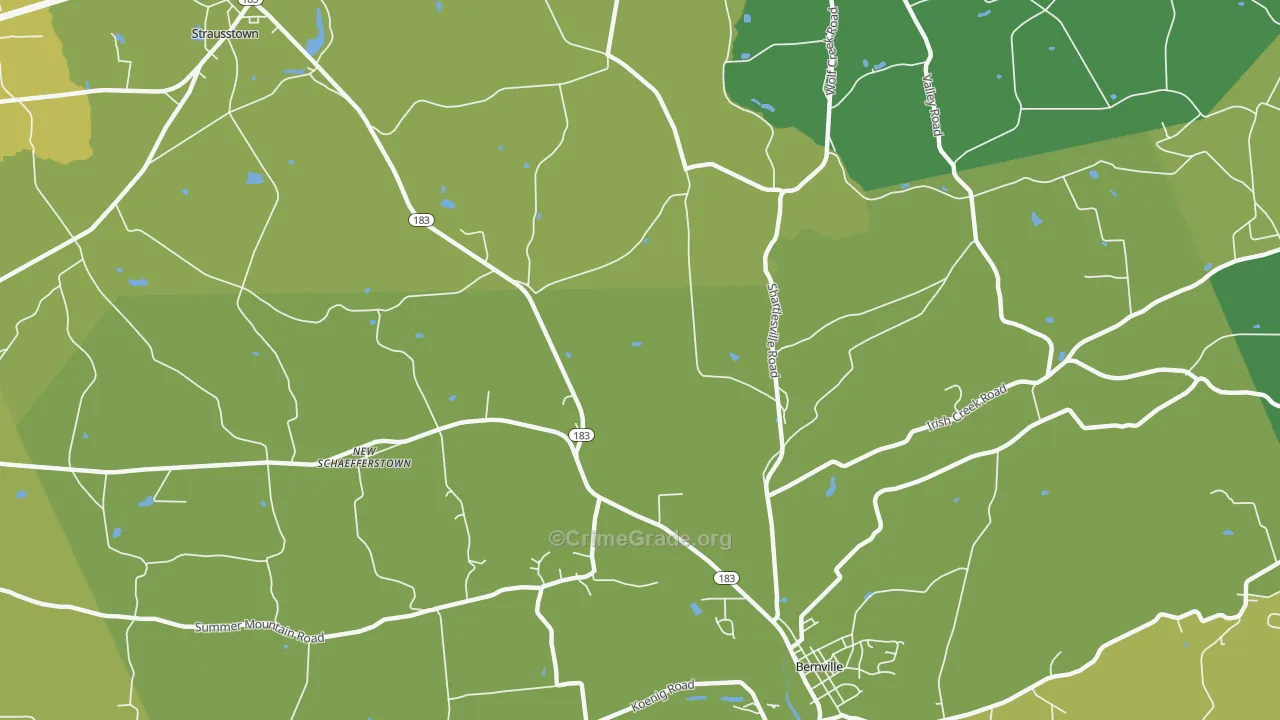 Garfield, PA Map of Murder Rates