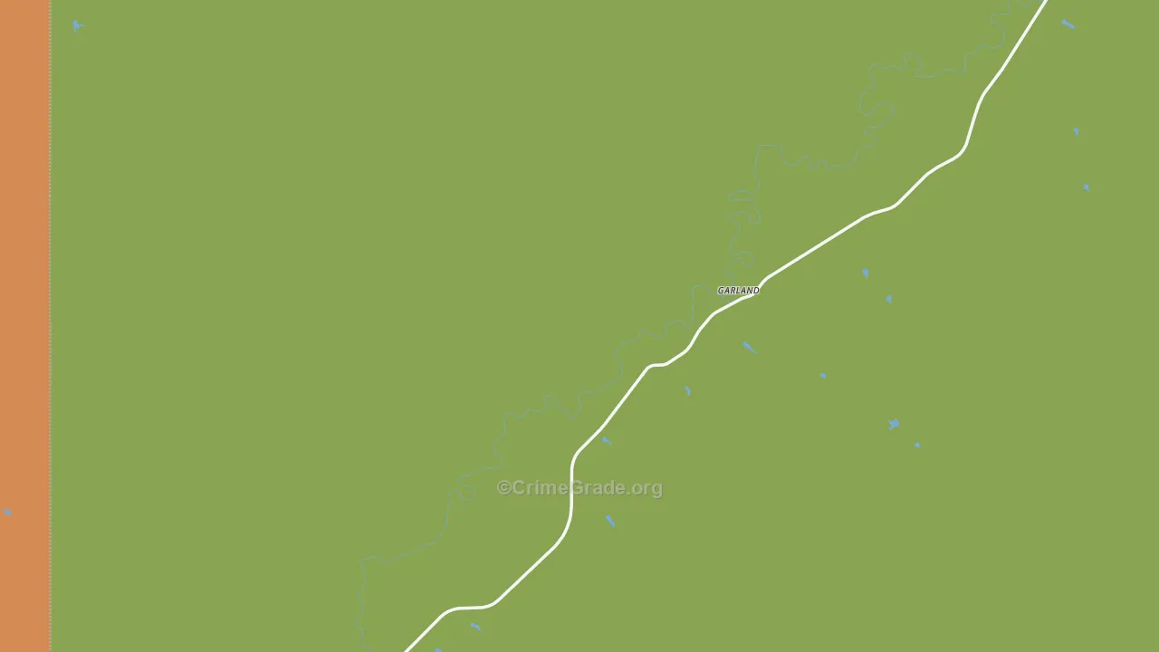 Garland, MT Map of Murder Rates