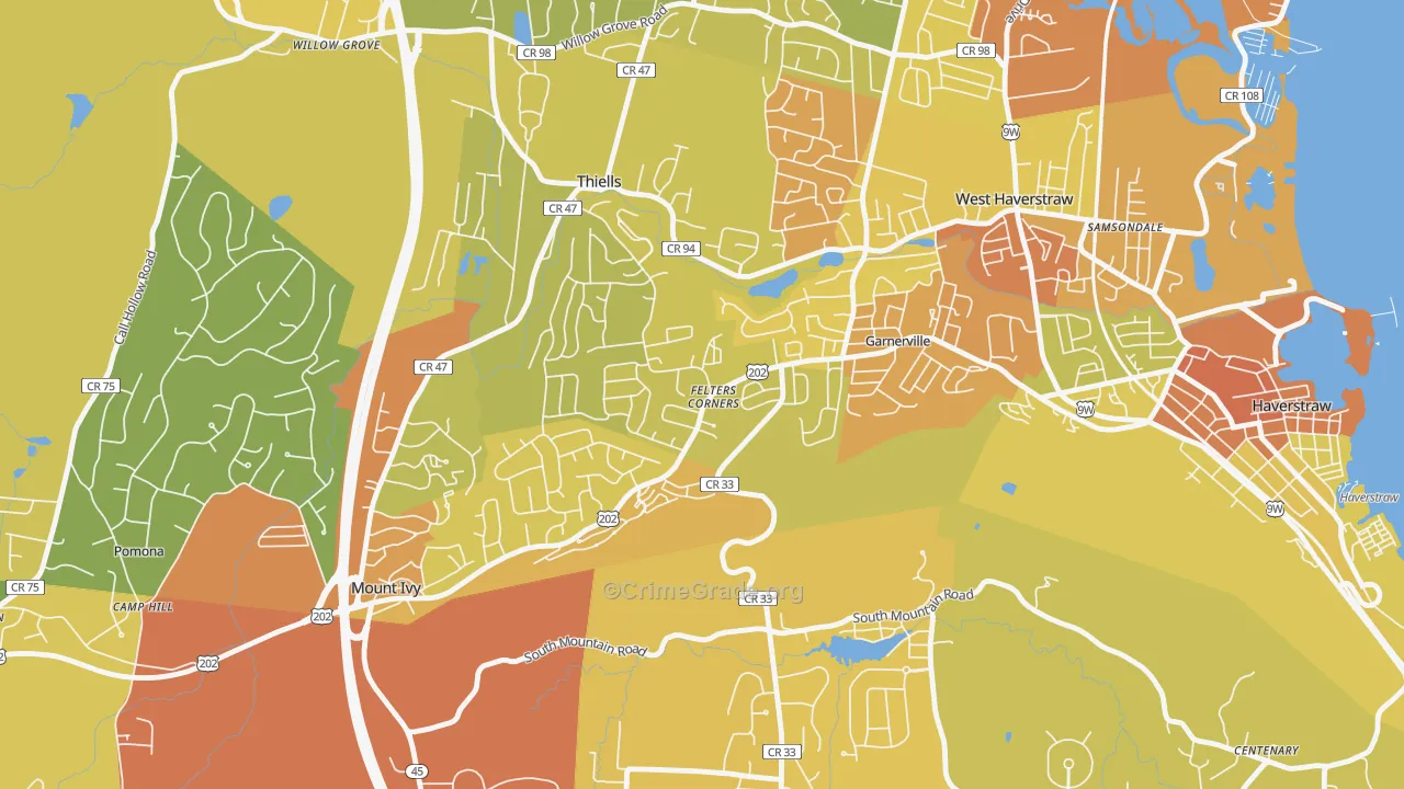 Garnerville, NY Map of Murder Rates