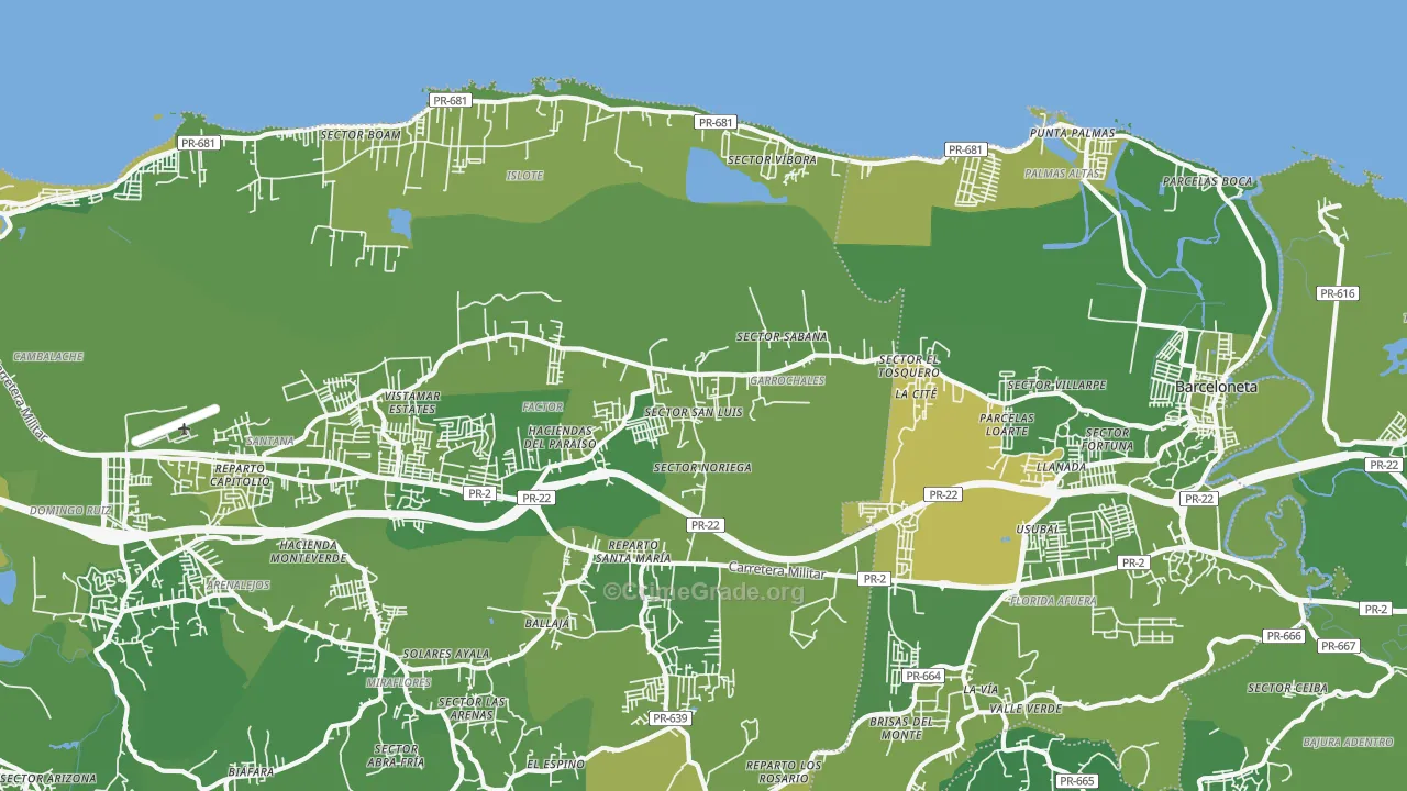 Garrochales, PR Map of Murder Rates