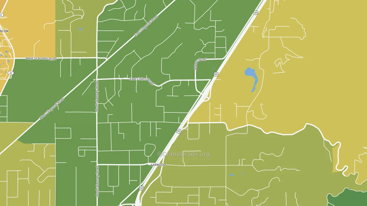 Garwood, ID Map of Murder Rates